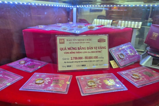 Giá vàng miếng SJC và vàng nhẫn cùng lên cao nhất lịch sử