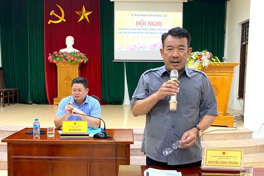Xã Phúc Lộc: 150ha hoa màu bị ngập, sạt 100m mương tiêu