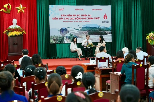 Bảo hiểm rủi ro thiên tai, điểm tựa cho lao động phi chính thức