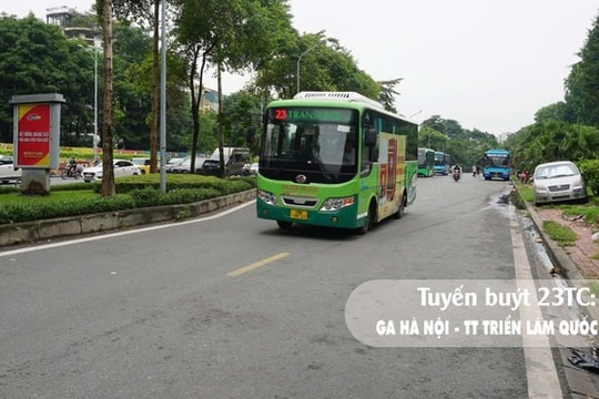 Transerco vận hành tạm thời 11 tuyến buýt đến Trung tâm Triển lãm Việt Nam trong dịp Quốc khánh