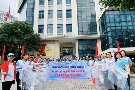 Phường Ngọc Hà (Hà Nội) Ra mắt tổ xung kích tình nguyện phục vụ đại lễ A80