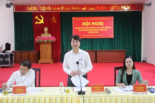 Nhân dân đánh giá cao việc vận hành mô hình chính quyền địa phương 2 cấp tại phường Kiến Hưng