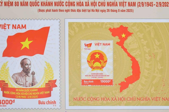 Bộ tem 80 năm Quốc khánh: Thông điệp từ lịch sử gửi tới tương lai