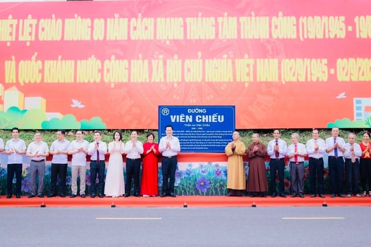 Tên Thiền sư Viên Chiếu được đặt cho tuyến đường dài gần 6km tại phường Phúc Lợi