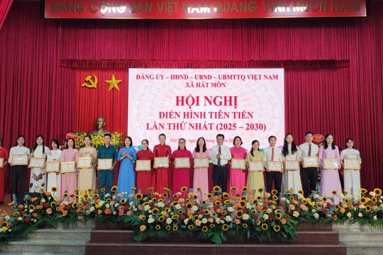 Xã Hát Môn phát động phong trào thi đua yêu nước giai đoạn 2025-2030
