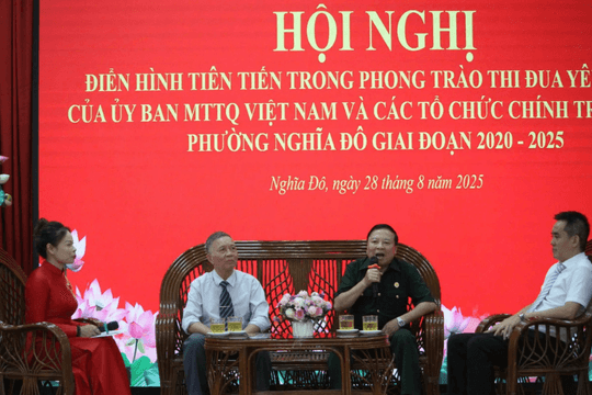 Phường Nghĩa Đô: Nhiều gương điển hình tiên tiến, tiêu biểu, nhiều mô hình hoạt động hiệu quả
