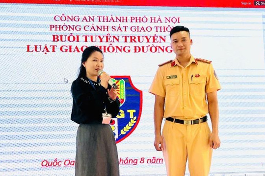96 học viên được tuyên truyền về luật an toàn giao thông