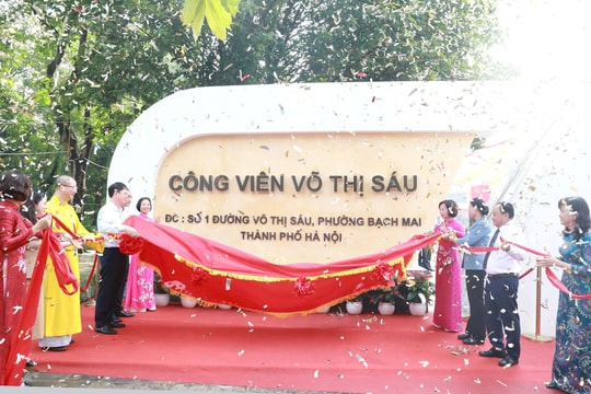 Chính thức đổi tên Công viên Tuổi trẻ Thủ đô thành Công viên Võ Thị Sáu