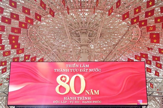 Triển lãm thành tựu đất nước \"80 năm hành trình Độc lập - Tự do - Hạnh phúc\" 80 năm hành trình kiêu hãnh, tự hào