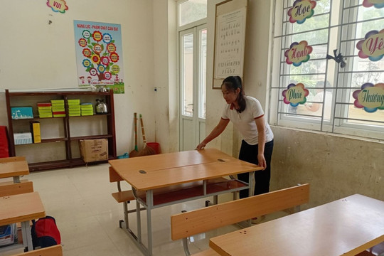 Khẩn trương khắc phục, sửa chữa cơ sở giáo dục, y tế bị thiệt hại do thiên tai
