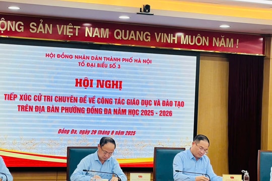 Đại biểu HĐND thành phố tiếp xúc cử tri chuyên đề về giáo dục