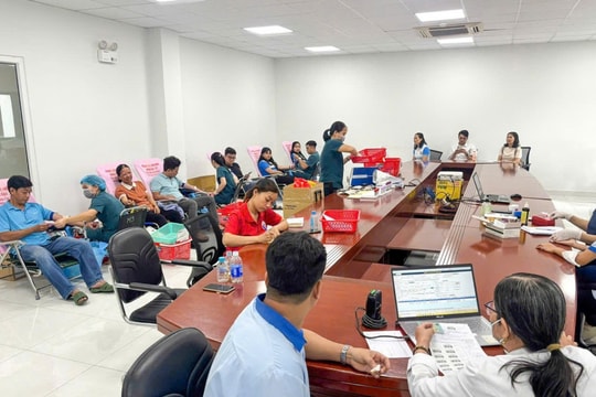 Ngày hội hiến máu tại Van Phuc City chào mừng 80 năm Quốc khánh 2/9