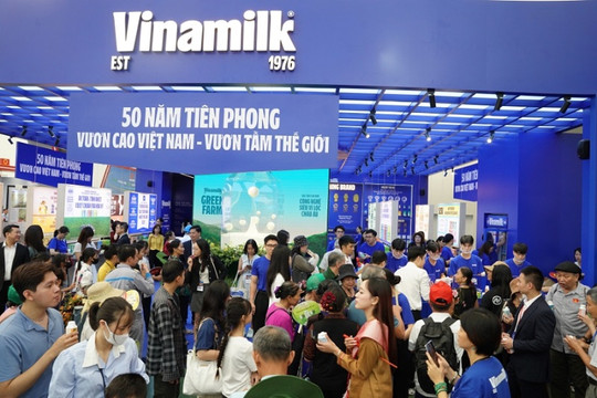 Không gian trưng bày và trải nghiệm của Vinamilk hút khách tại triển lãm thành tựu đất nước 80 năm 