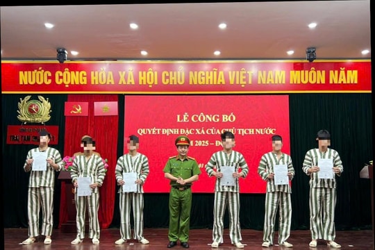 Công an Hà Nội công bố quyết định đặc xá cho 176 phạm nhân
