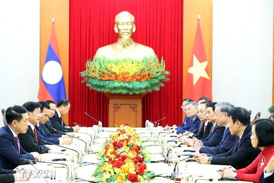 Tổng Bí thư Tô Lâm hội kiến Tổng Bí thư, Chủ tịch nước Lào Thongloun Sisoulith