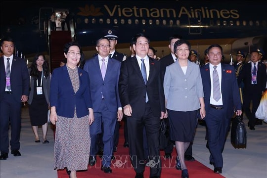 Chủ tịch nước Lương Cường đến Bắc Kinh (Trung Quốc) dự Lễ kỷ niệm 80 năm chiến thắng phát xít