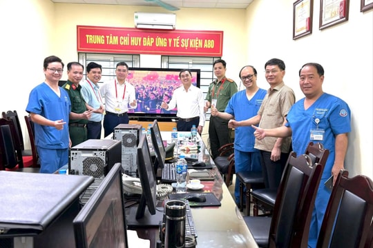 Hơn 1.300 ca khám, chữa bệnh, cấp cứu Lễ kỷ niệm A80