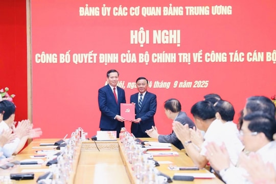 Đồng chí Nguyễn Long Hải giữ chức Phó Bí thư Đảng ủy các cơ quan Đảng Trung ương
