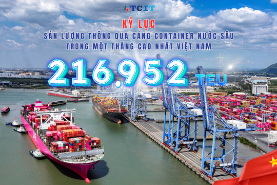 TCIT xác lập kỷ lục tháng 8, vươn tầm cảng biển quốc tế