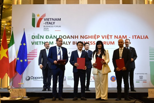 Diễn đàn Doanh nghiệp Việt Nam - Italia 2025: Thúc đẩy hợp tác đầu tư, hướng tới đối tác chiến lược toàn diện