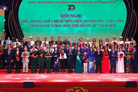 Hà Nội Danh sách đề nghị khen thưởng danh hiệu “Công dân Thủ đô ưu tú”
