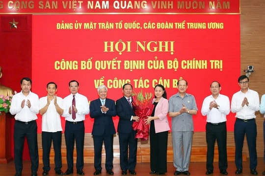 Đồng chí Nguyễn Phi Long làm Phó Bí thư Đảng ủy MTTQ, các đoàn thể Trung ương