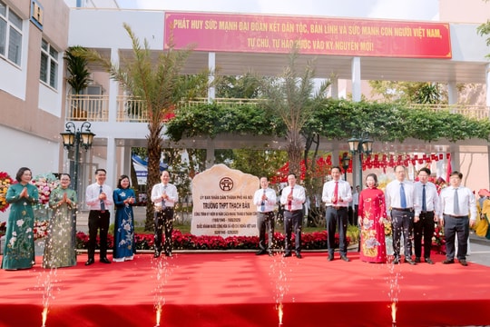 Phường Long Biên khánh thành công trình cải tạo, nâng cấp trường học trị giá gần 66 tỷ đồng