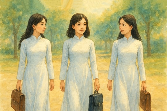 Áo trắng ngày khai trường