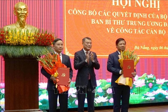 Đà Nẵng công bố tân Bí thư và Phó Bí thư Thành ủy
