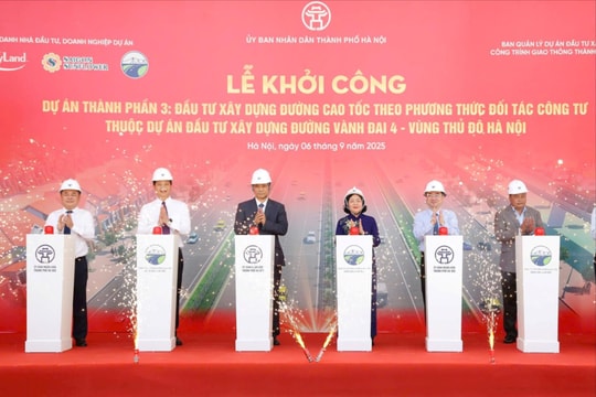 Hà Nội khởi công tuyến cao tốc thuộc Vành đai 4 - Vùng Thủ đô