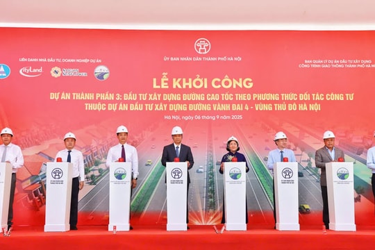 Khởi công tuyến cao tốc thuộc dự án Vành đai 4 - Vùng Thủ đô