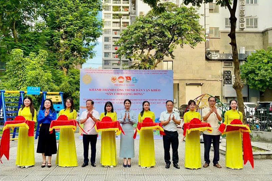 Cầu Giấy: Khánh thành công trình Dân vận khéo “Sân chơi cộng đồng”