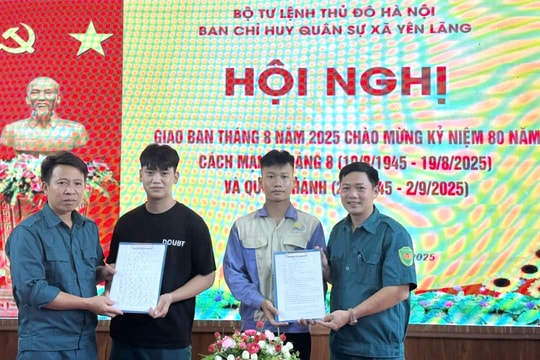 Tình nguyện nhập ngũ: Bản lĩnh, khát vọng của thanh niên Thủ đô