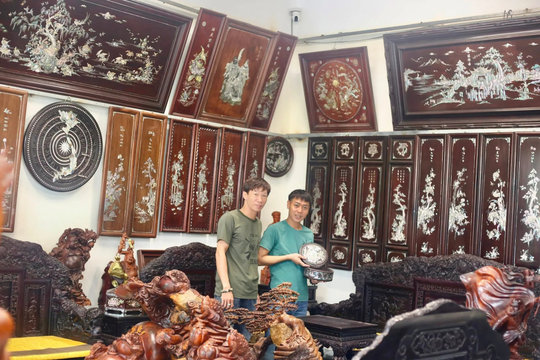 Làng nghề Khảm trai sơn mài Chuyên Mỹ phấn đấu là thành viên mạng lưới làng nghề thủ công thế giới