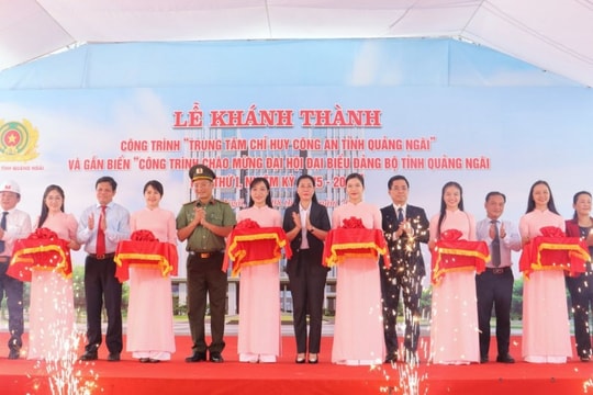 Quảng Ngãi: Khánh thành Trung tâm chỉ huy Công an tỉnh