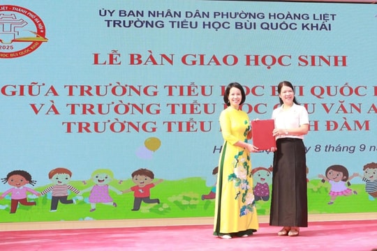 Trường Tiểu học Bùi Quốc Khái tiếp nhận 1.112 học sinh niên khóa đầu tiên