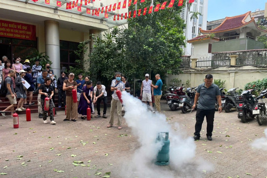 Phường Kim Liên tập huấn phòng chống cháy nổ cho gần 500 cơ sở
