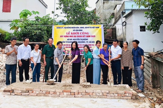 Hà Nội Xã Vân Đình khởi công xây dựng Nhà Đại đoàn kết cho hộ đặc biệt khó khăn