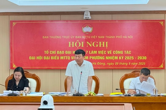 MTTQ Việt Nam thành phố Hà Nội làm việc với 6 phường về công tác đại hội