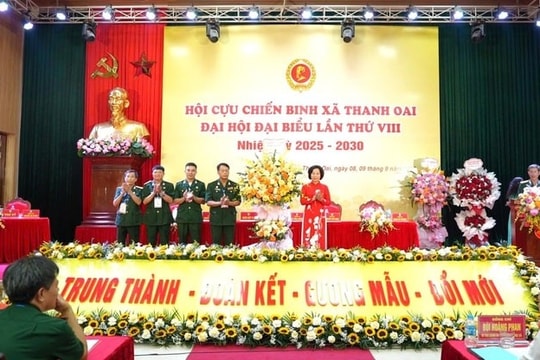 Tổ chức thành công Đại hội điểm Hội Cựu chiến binh cấp xã, phường đầu tiên của Hà Nội