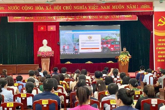 Tăng cường khai báo, cập nhật dữ liệu và kết nối hệ thống truyền tin báo cháy vì an toàn cộng đồng