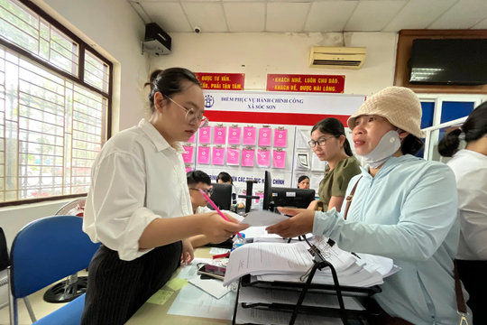Xã Sóc Sơn: xây dựng nền hành chính chuyên nghiệp, hiện đại