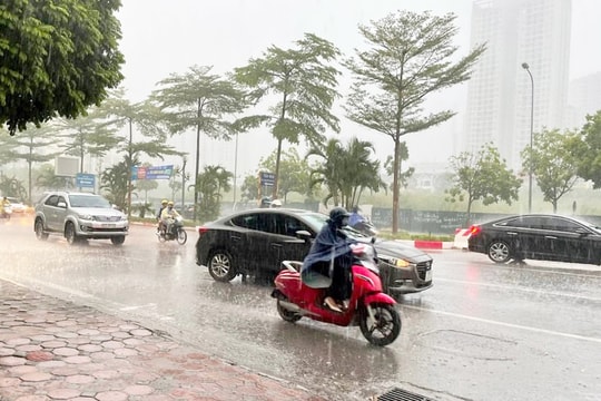 Bắc Bộ giảm nhiệt, nhiều nơi có mưa dông