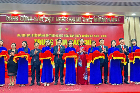 Khai trương Trung tâm Báo chí Đại hội Đảng bộ tỉnh Quảng Ngãi