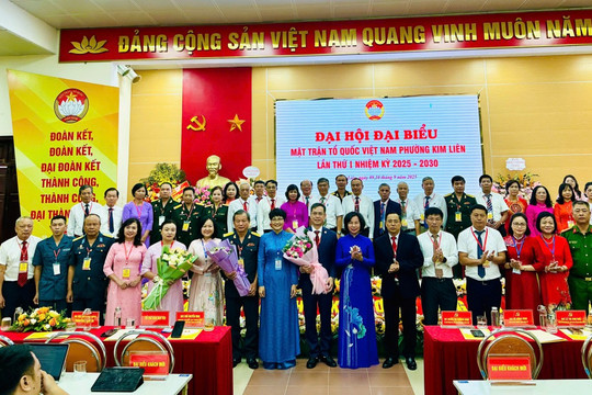 Đạ hội Mặt trận Tổ quốc Việt Nam phường Kim Liên Khẳng định vai trò cầu nối bền chặt giữa Đảng, chính quyền với nhân dân