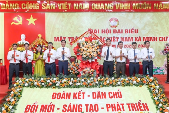 Đại hội đại biểu MTTQ Việt Nam xã Minh Châu lần thứ I thành công tốt đẹp