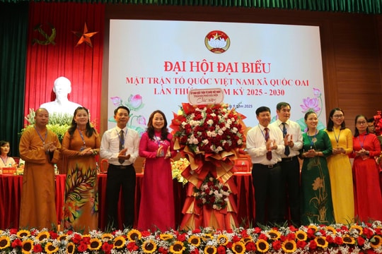 Đồng chí Nguyễn Thị Thanh Loan giữ chức danh Chủ tịch Ủy ban MTTQ xã Quốc Oai