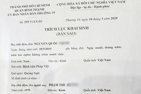 Một người bất ngờ bị giả mạo trích lục khai sinh?