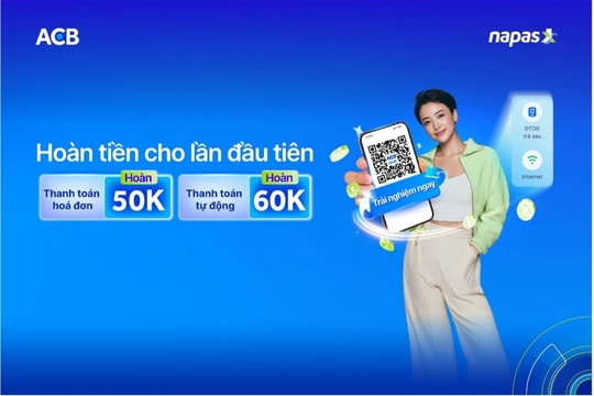 Cùng NAPAS thanh toán hóa đơn trên ACB ONE - nhận ngay hoàn tiền hấp dẫn