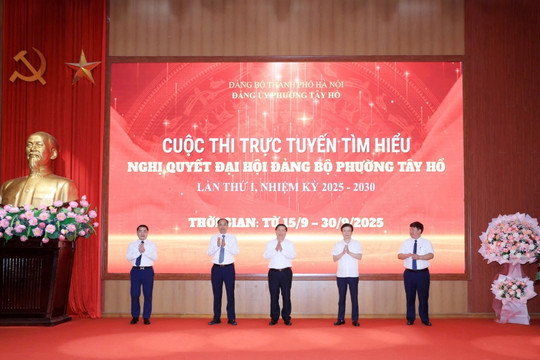 Hà Nội Phường đầu tiên phát động cuộc thi tìm hiểu Nghị quyết về Đảng